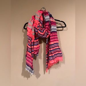 Gap Scarf Neon Pink and Blue